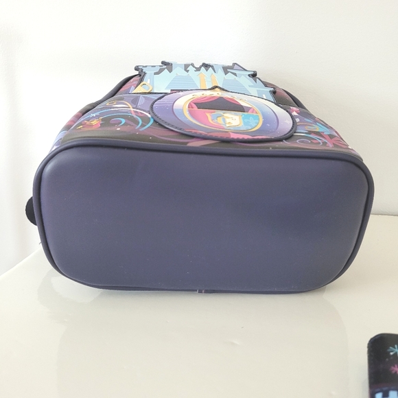 DISNEY X LOUNGEFLY Cinderella Castle Backpack & Wallet Matching Bundle - Picture 12 of 16